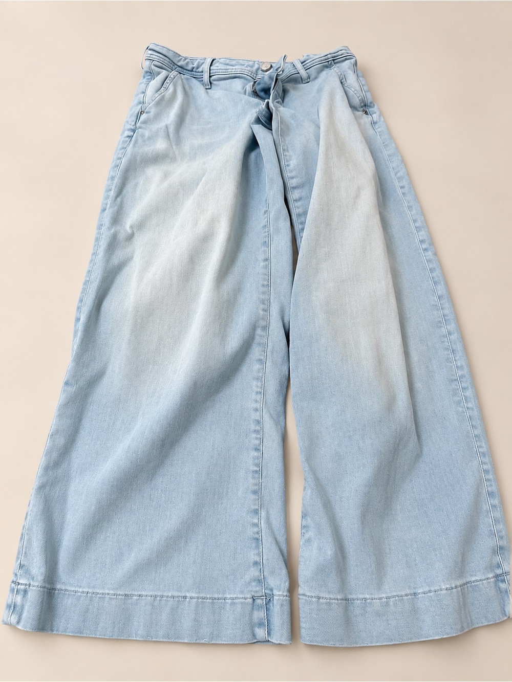 Guess Light Blue Wide-Leg Jeans